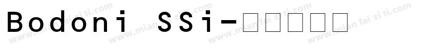 Bodoni SSi字体转换